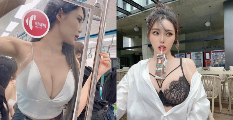 【6upoker】爆裂物！「肝連妹」頂猛乳上捷運，每靠站一次就「奶貼玻璃」一回！
