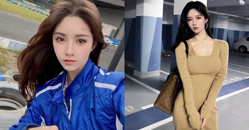 【6upoker】大眼甜美「正妹賽車手」Miss野羊，還是中國美術學院的「美女畢業生」！