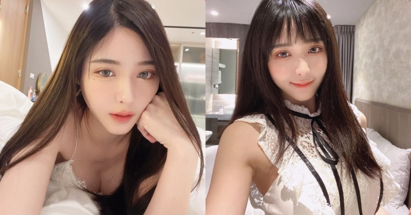 【6upoker】高顏值正妹「Meka_Ch」床上火辣自拍，「深溝微露」太讓人著迷！
