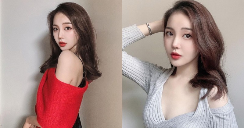 【6upoker】豐唇正妹「胸前美肌好白嫩」，露香肩的辣照太勾人了～